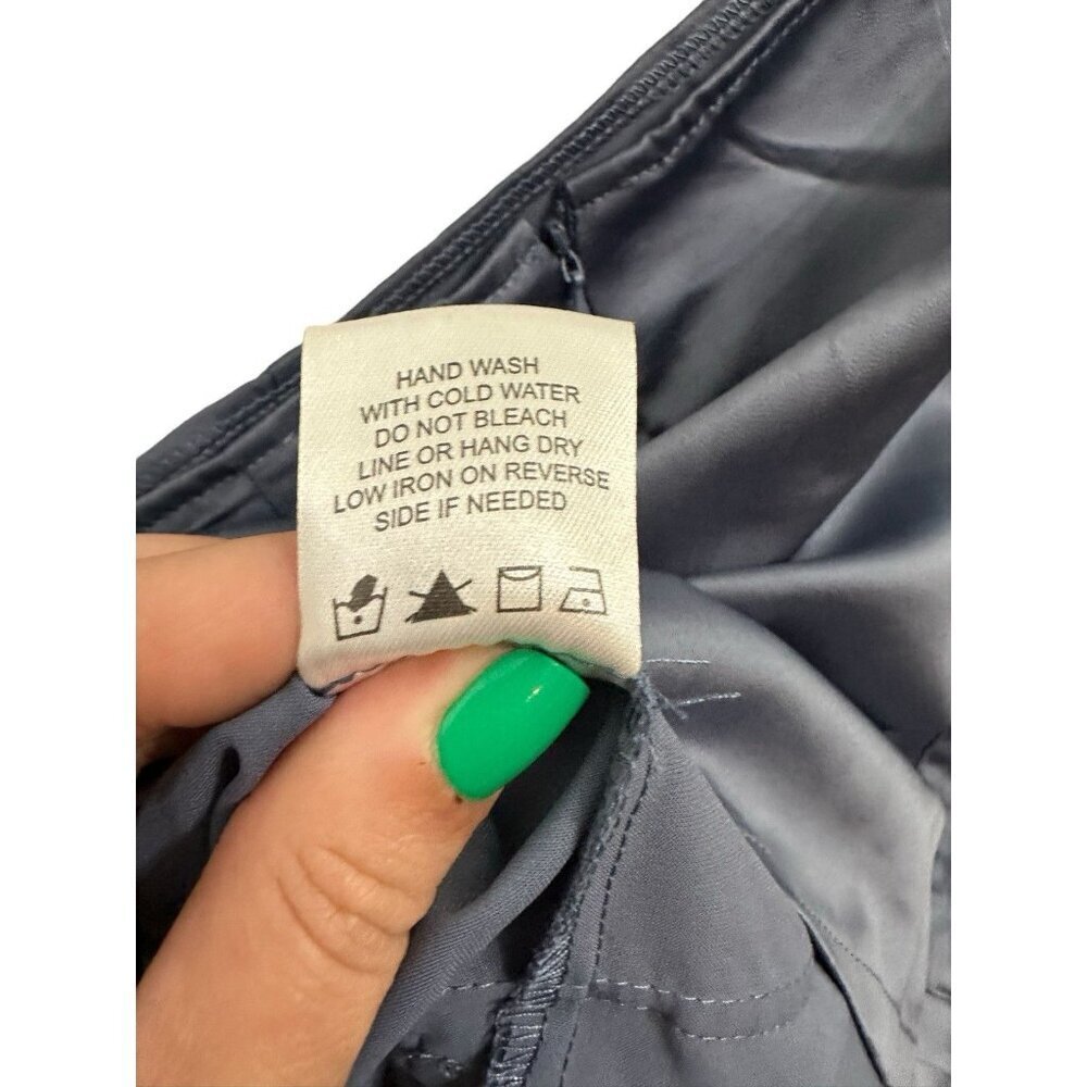 NWT Pacsun Satin Mini Skirt Size XS Blue Cargo Pockets Party Date Night - Picture 6 of 6